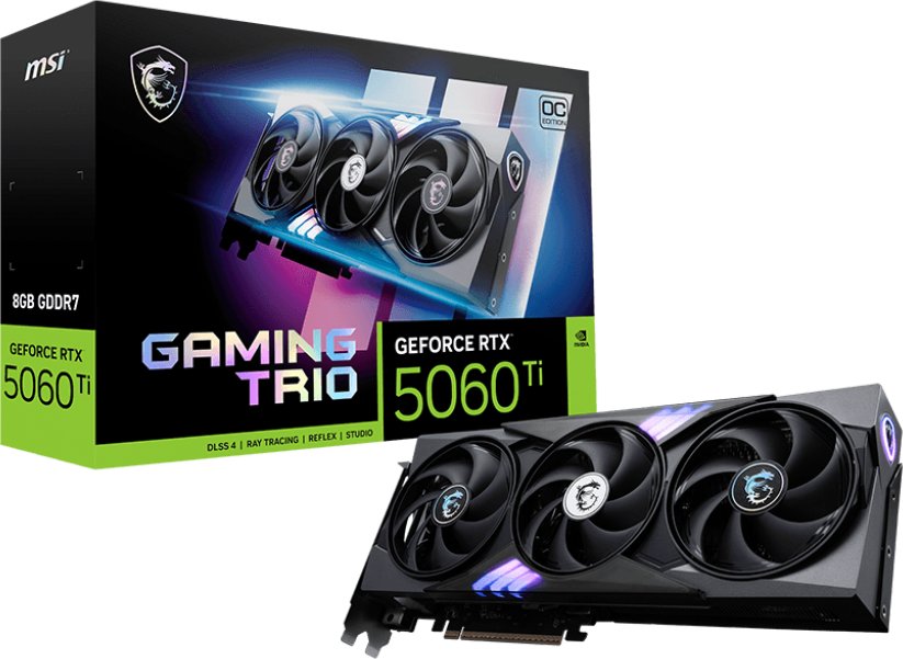 MSI NVIDIA RTX 5060 Ti GAMING TRIO OC 8GB